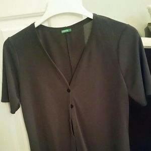 Benetton Greyish Blue Sweater/Top